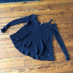 Free People Flowy Knitted Long Sleeve